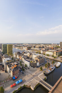 Belgien, Flandern, Antwerpen, Blick auf Eilandje, ehemaliges Hafengebiet, Hotspot - WDF003291