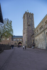 Deutschland, Thüringen, Eisenach, Wartburg am Abend - PVC000689