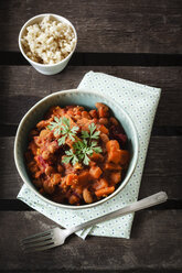 Bowl of vegetarian chili sin carne - EVGF002297