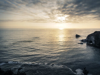 USA, California, Pacific Coast, National Scenic Byway, Big Sur, sunset - SBDF002253