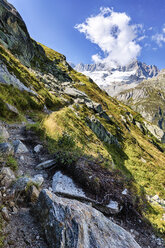 Schweiz, Kanton Uri, Goescheneralp, Moosstock mit Dammastockgletscher - STSF000935