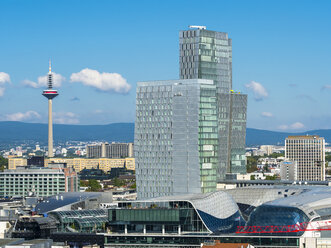 Germany, Hesse, Frankfurt, View to Jumeirah Frankfurt Hotel - AMF004253