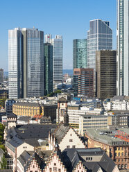 Deutschland, Hessen, Frankfurt, Finanzviertel, Taunus Tower, Skyper und Commerzbank - AMF004256