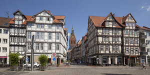 Deutschland, Niedersachsen, Hannover, Fachwerkhäuser in der Altstadt - WIF002853