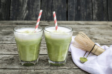 Two glasses of Matcha Latte - SARF002148