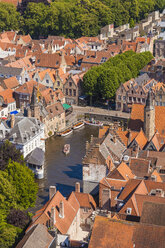 Belgien, Flandern, Brügge, Altstadt, Rozenhoedkaai, Kanal - WDF003304