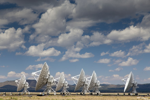 USA, New Mexico, Radioastronomie-Observatorium Very Large Array, lizenzfreies Stockfoto