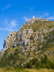 Spanien, Mallorca, Cap de Fermentor, Blick auf Mirador d'es Colomer - AMF004297