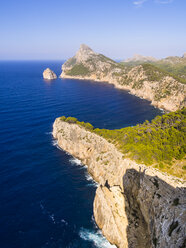 Spain, Mallorca, near Cap Formentor, rocky coast in the evening - AMF004306