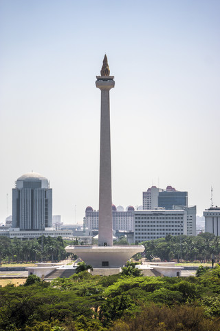 Indonesia, Jakarta, Merdeka Square, Natinal Monument Monas stock photo
