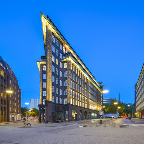 Deutschland, Hamburg, Chilehaus, lizenzfreies Stockfoto