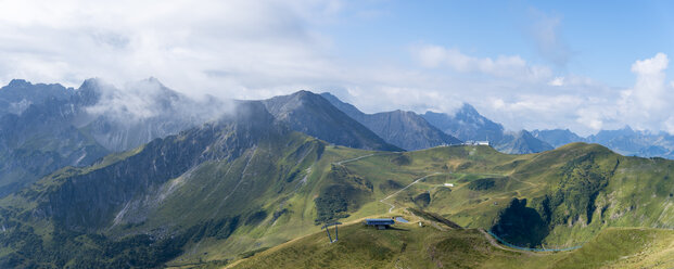 Deutschland, Bayern, Oberstdorf, Panoramablick vom Fellhorn zur Kanzelwand - FRF000337