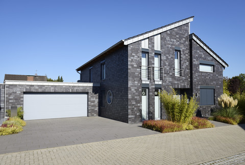 Modernes Einfamilienhaus, lizenzfreies Stockfoto