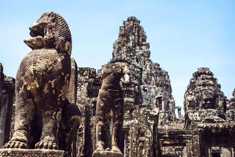 Kambodscha, Siem Reap, Angkor Thom-Tempel, lizenzfreies Stockfoto