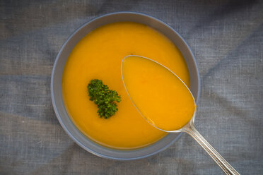 Hokkaido soup in bowl, spoon - LVF004032