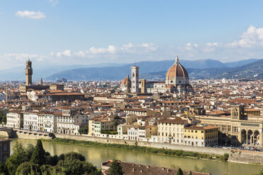 Italien, Toskana, Florenz, Stadtbild, Palazzo Vecchio, Campanile di Giotto und Dom von Florenz - FOF008296