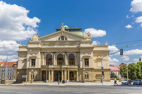 Tschechische Republik, Region Pilsen, Pilsen, Josef Kajetan Tyl Theater, lizenzfreies Stockfoto