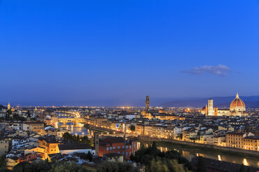 Italy, Tuscany, Florence, Cityscape in the evening - FOF008342