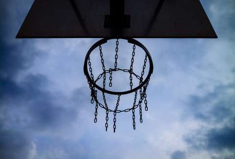 Basketballkorb, lizenzfreies Stockfoto