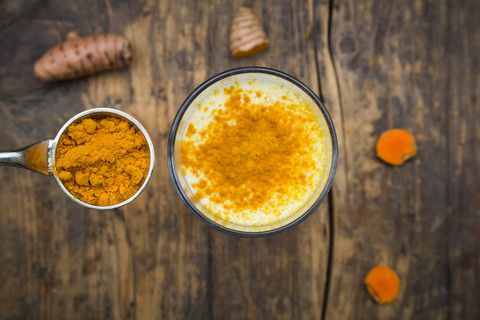 Kurkuma Lassi, Superfood, lizenzfreies Stockfoto