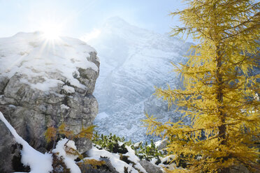 Berchtesgadener Alpen, Hochkalter Bergmassiv im Herbst - HAMF000084