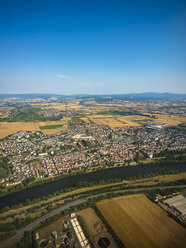 Germany, Hesse, aerial view of Floersheim at River Main - AMF004415