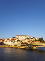 Portugal, Coimbra, historical old town, Mondego river and bridge Santa Clara - LAF001561