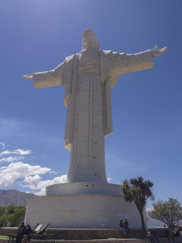 Bolivien, Cochabamba, Die Statue des Christus des Friedens, lizenzfreies Stockfoto