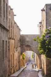 Griechenland, Rhodos, Altstadt, Mittelalterliche Straße Odos Ippoton - WDF003411