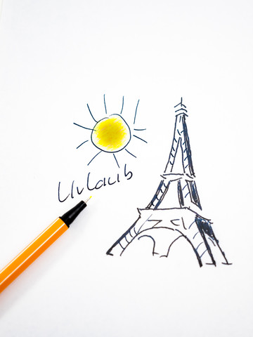How to draw a easy Eiffel Tower for beginners drawing Eiffel Tower - YouTube