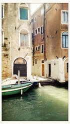 Italy, Venice, canal, Cannaregio, boat - MEMF000922