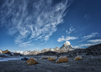 Nepal, Himalaya, Khumbu, Everest-Region, Ama Dablam Base Camp - ALRF000186