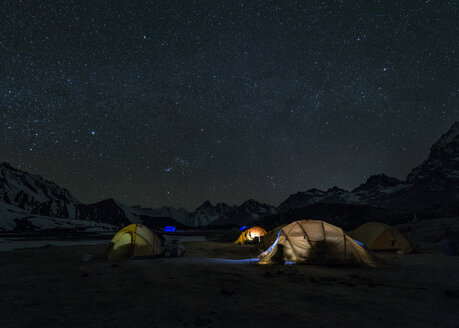 Nepal, Himalaya, Khumbu, Everest-Region, Ama Dablam Base Camp - ALRF000188