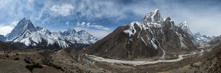 Nepal, Himalaya, Khumbu, Everest-Region, Ama Dablam und Taboche - ALRF000191