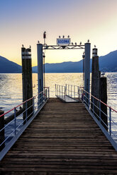 Lago Maggiore, pier in the evening - PUF000448