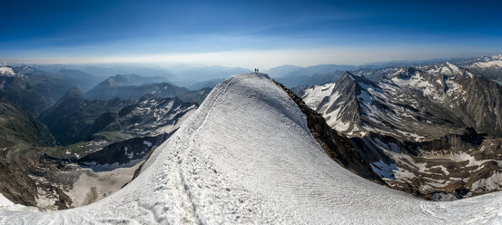 Switzerland, Wallis, Saas-Grund, Pennine Alps, Weissmies, panorama - ALRF000213