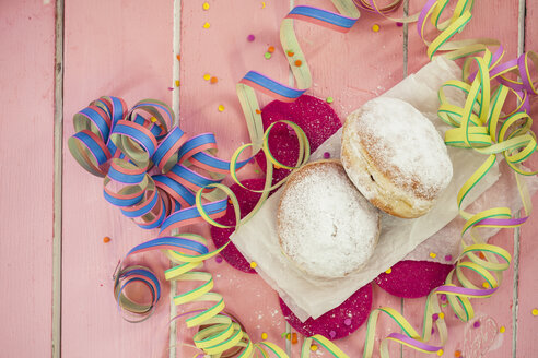 Berliner Krapfen und Luftschlangen, Fasching - SBDF002490