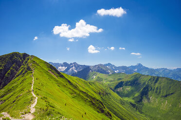 Österreich, Tirol, Allgäuer Alpen, Fellhorn, Wanderweg vom Söllereck zum Fellhorn - WGF000781