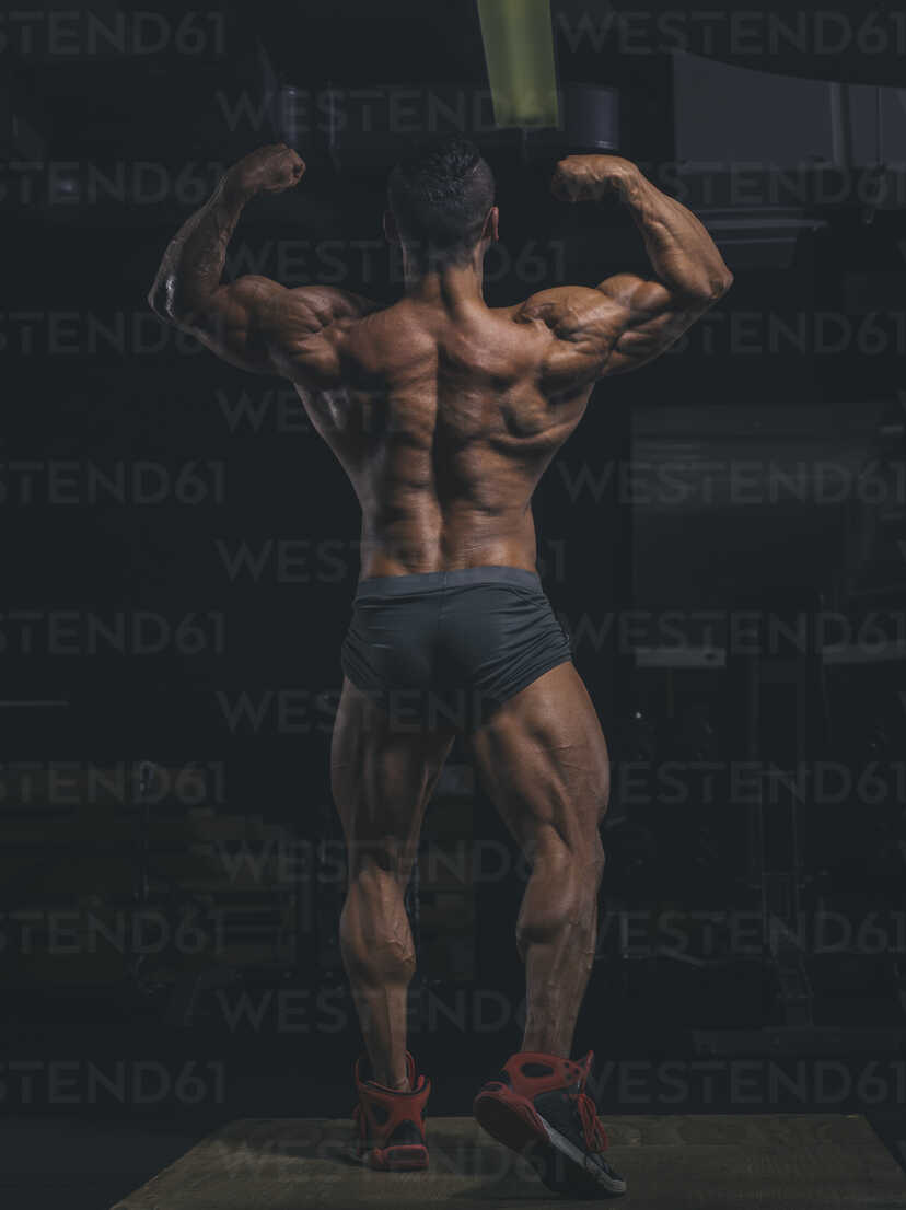 Male bodybuilder Erik Stobbe shows his best back pose Stock Photo - Alamy-demhanvico.com.vn