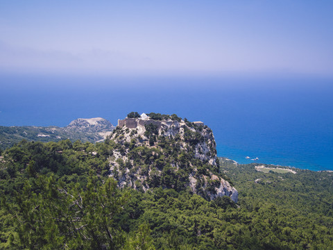 Griechenland, Rhodos, Festung Monolithos, lizenzfreies Stockfoto
