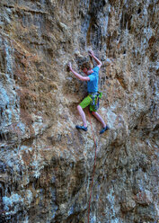 Malta, Gozo, San Blas, rock climber - ALRF000272