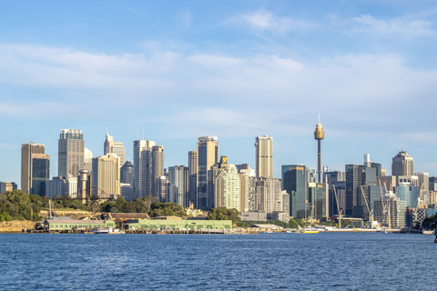 Australien, Sydney, Blick auf die Skyline, lizenzfreies Stockfoto