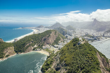 Brasilien, Rio de Janeiro, Botafogo, Copacabana vom Zuckerhut - MFF002512