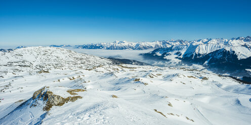 Austria, Vorarlberg, Kleinwalsertal, Gottesacker plateau, Hahnenkoepfle, in the background Allgaeu Alps - WGF000805
