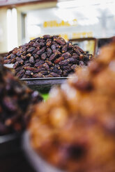 UAE, Dubai, dried dates in a shop - MAUF000214