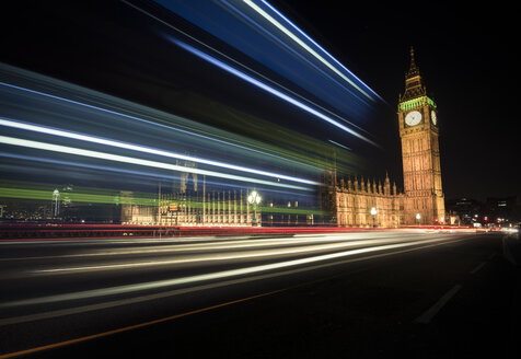 UK, London, Big Ben bei Nacht - STCF000129