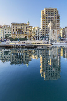 Italy, Liguria, Savona, Leon Pancaldo Tower at the harbour - THAF001531
