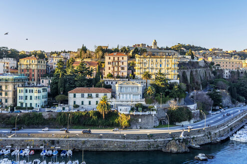 Italy, Liguria, Savona, Boats in harbour - THAF001532