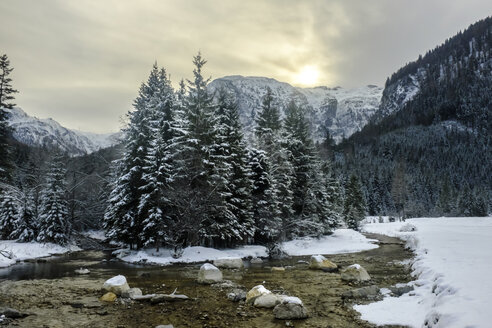 Österreich, Land Salzburg, Kleinarl, Liebeseck, Marbach, Bach - HAMF000126