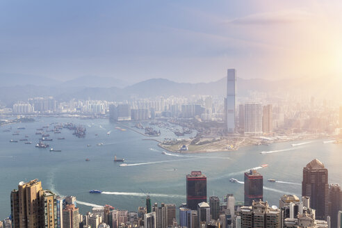 China, Hongkong, Victoria Harbour und Kowloon - HSIF000409